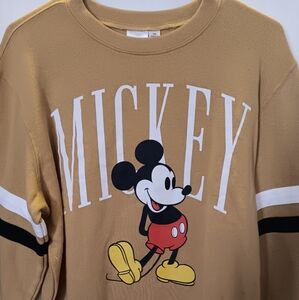 Vintage Mickey Mouse Tan Crewneck Sweatshirt